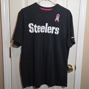 Pittsburgh Steelers Shirt Mens XL Nike Dri-Fit Breast Cancer Awareness Tee